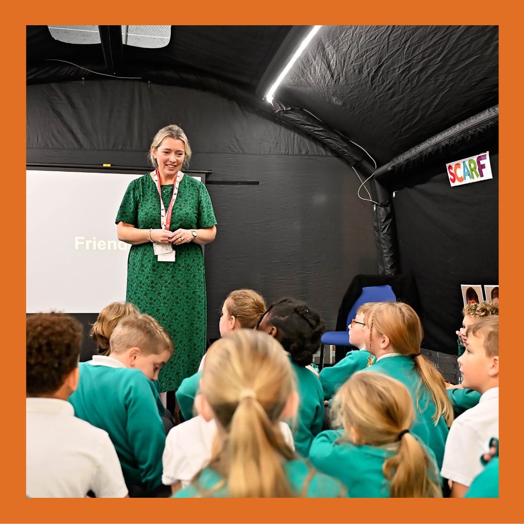 Educator in LifeSpace with pupils